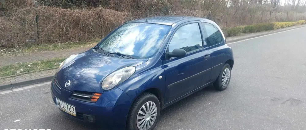 Nissan Micra cena 3999 przebieg: 166483, rok produkcji 2004 z Wrocław małe 56